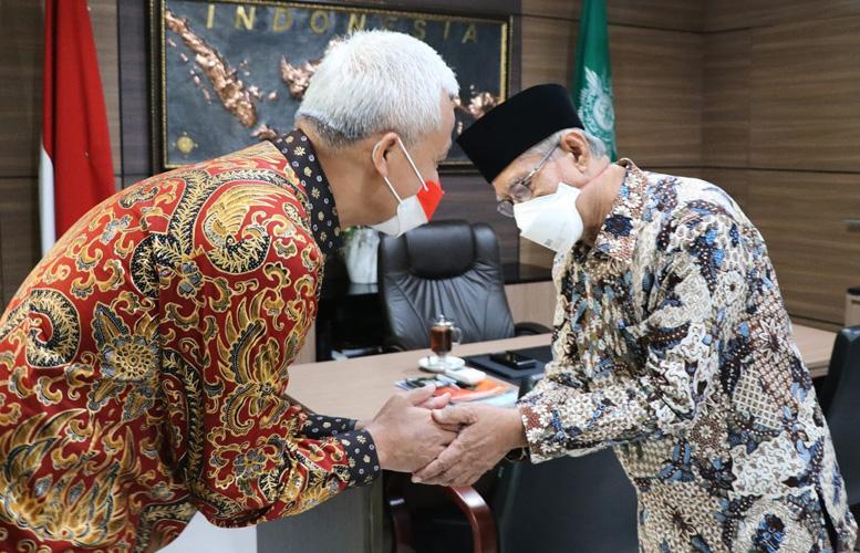 Ganjar Temui Ketua Umum PP Muhammadiyah di Jogja, 2 Hal Ini yang Dibahas 