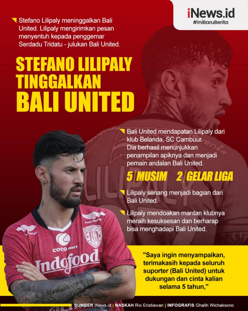 Infografis Stefano Lilipaly Tinggalkan Bali United
