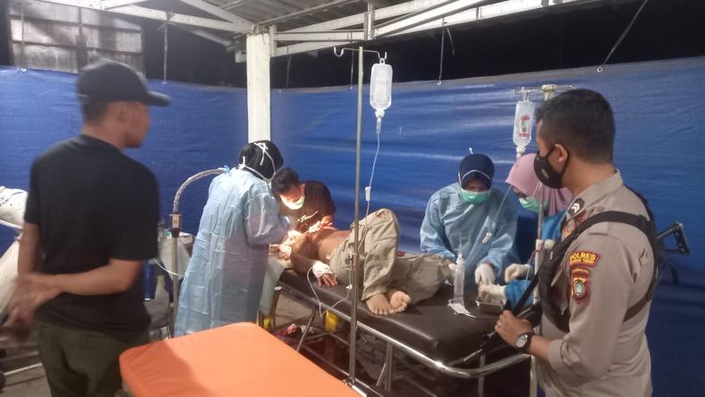 Geger, Pria di Belitung Timur Bersimbah Darah Dibacok Orang Tak Dikenal