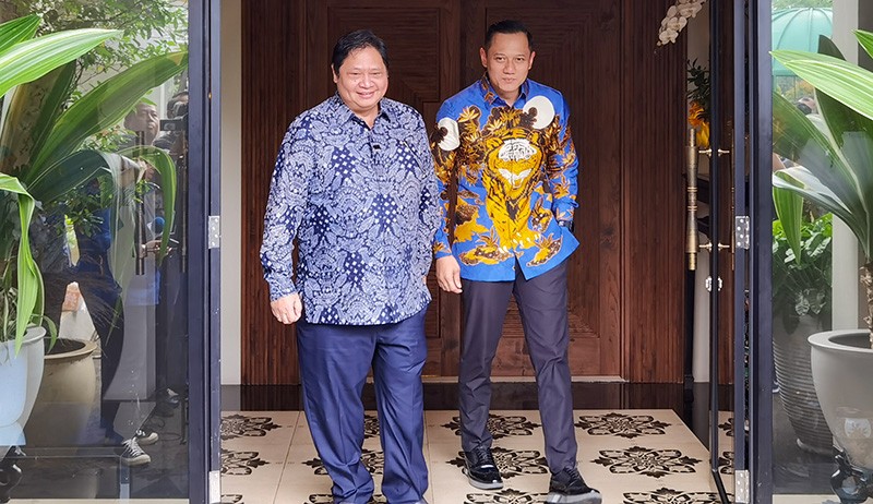 Bertemu Putra SBY, Ketum Golkar: AHY Singkatan Airlangga Hartarto Yes - Bagian 4