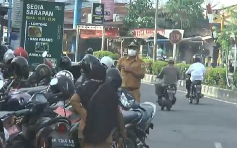 Penampakan ASN Berlarian Kejar Apel usai Libur Lebaran