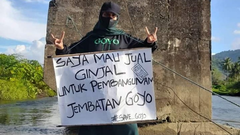 Viral Mahasiswi Ingin Jual Ginjal demi Pembangunan Jembatan di Desanya yang Mangkrak