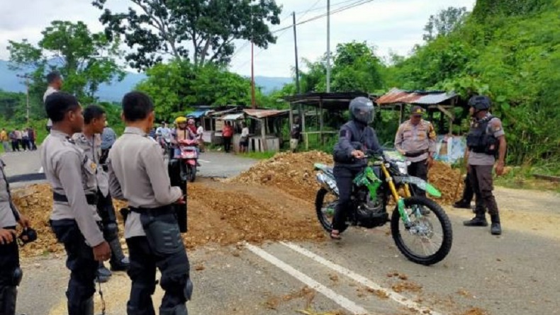 Jelang Kedatangan Pj Gubernur Paulus Waterpauw, Polisi Siaga Pengamanan di Manokwari