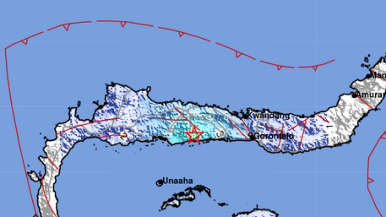 Gempa Terkini Magnitudo 4,9 Guncang Boalemo Gorontalo