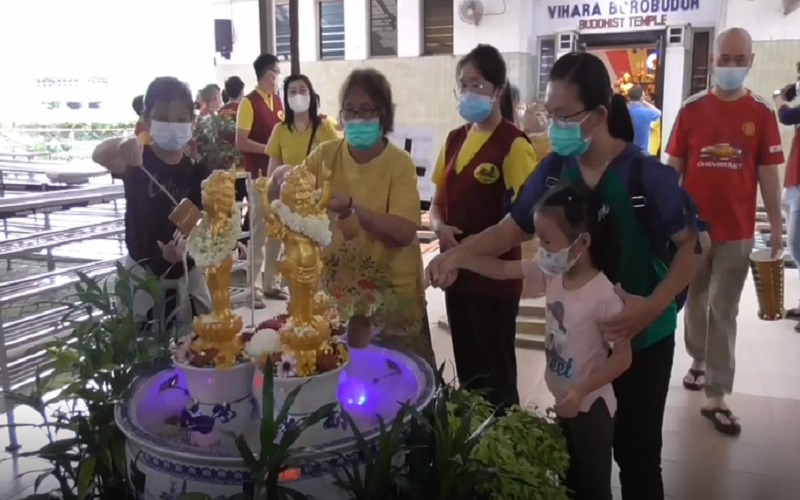 2 Tahun Absen, Perayaan Waisak di Medan Dihadiri Ratusan Umat Buddha