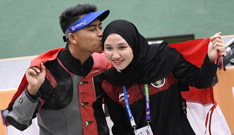 Momen Petembak Indonesia Sepasang Kekasih Raih Medali Emas SEA Games 2021 - Bagian 2