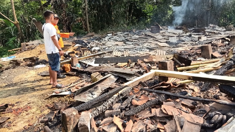 6 Rumah Ludes Terbakar di Sukabumi, Diduga akibat Korsleting Listrik