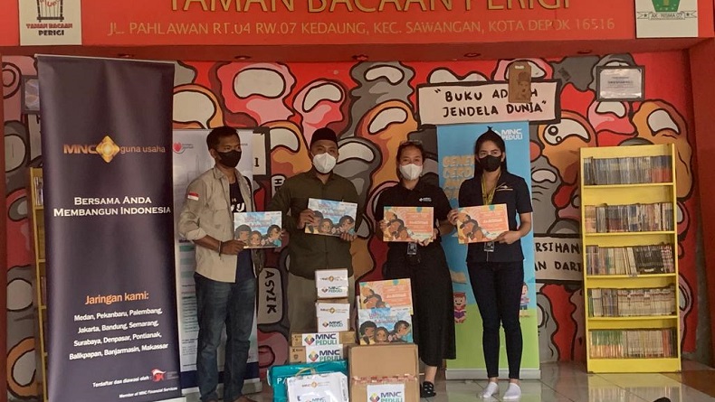 MNC Peduli Berikan Donasi untuk Tingkatkan Literasi Anak-Anak di Depok