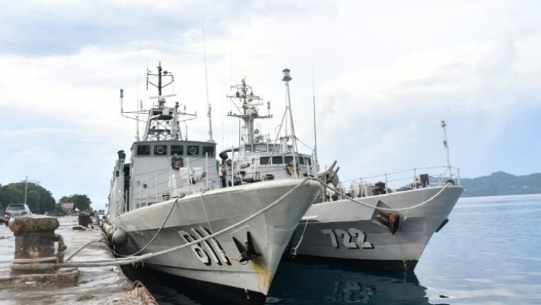Dukung Pencanangan Gerbangdutas di Talaud, TNI AL Libatkan 2 Kapal Perang
