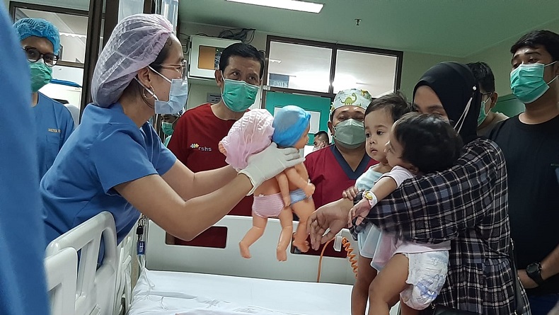 Pascaoperasi di RSHS Bandung, Kondisi Zaina-Zahira Bayi Kembar Siam asal Sukabumi Stabil