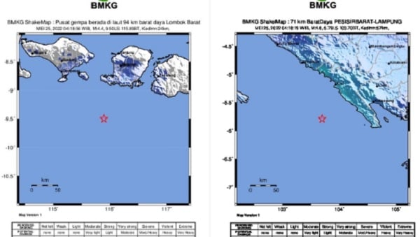 BMKG: Dua Gempa di Lampung dan Lombok Tidak Saling Picu!