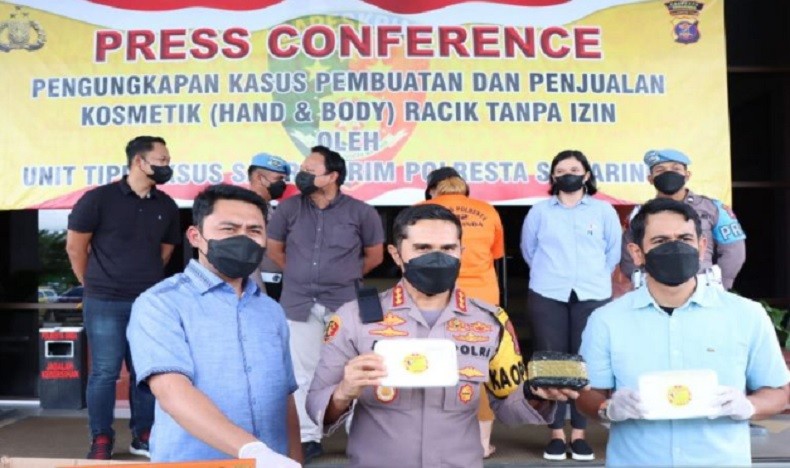 Awas! Beredar Kosmetik Ilegal di Samarinda, Peraciknya Ditangkap Polisi
