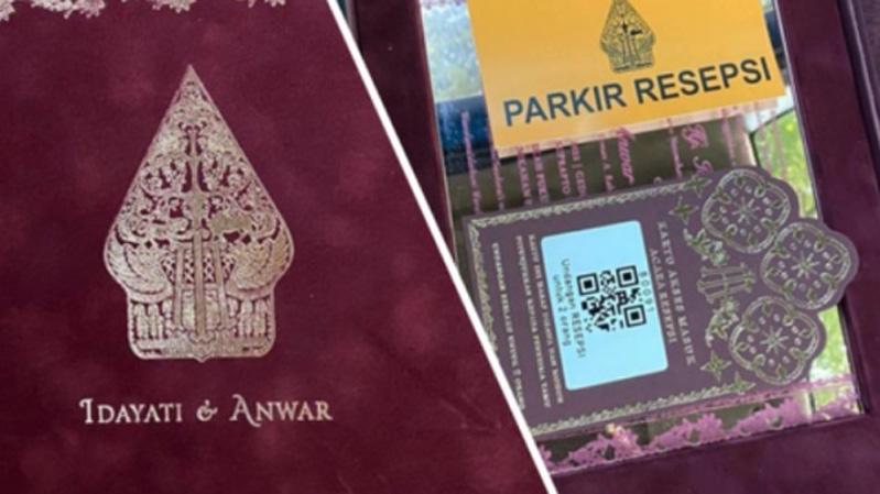 Undangan Pernikahan Adik Jokowi-Ketua MK Kental Nuansa Jawa, Ada Gambar Candi