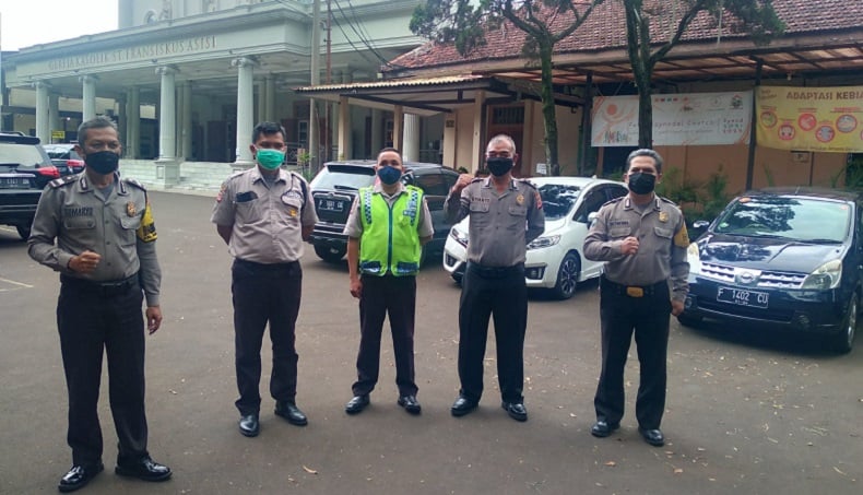 Ratusan Polisi Amankan Peringatan Kenaikan Isa Al Masih di Kota Bogor