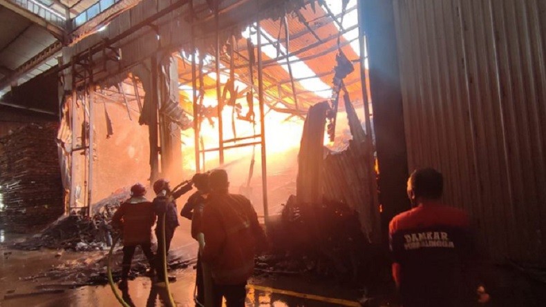 Selidiki Kebakaran Pabrik Pengolahan Kayu di Purbalingga, Polisi Minta Keterangan Saksi
