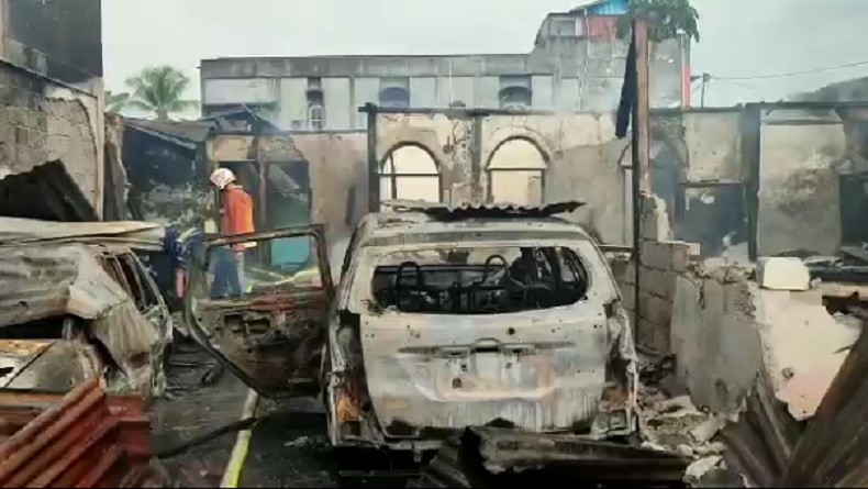 Kebakaran di Timika Papua, 12 Bangunan dan 7 Kendaraan Ludes