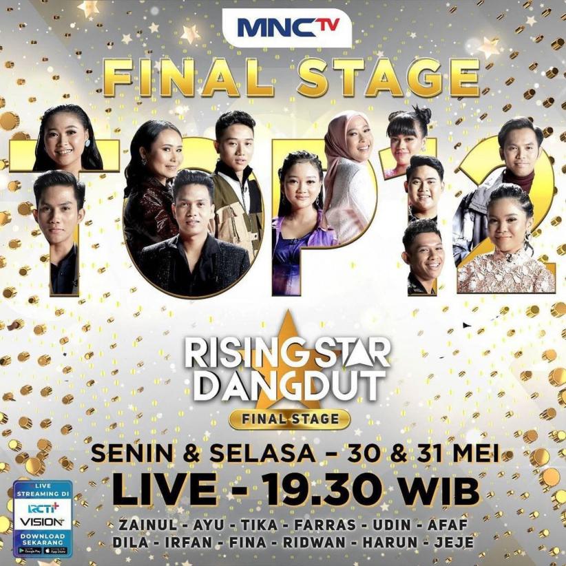 Malam Ini, 12 Peserta Tampil Di Final Stage Rising Star Dangdut