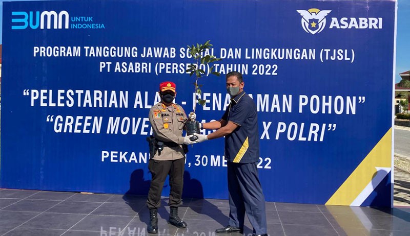 Dukung Pelestarian Alam, ASABRI Kolaborasi dengan Polda Riau Tanam Pohon - Bagian 2