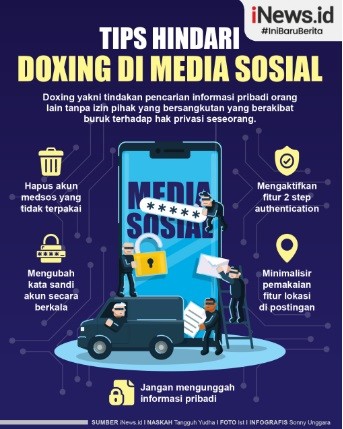 Infografis: Tips Terhindar Doxing di Media Sosial