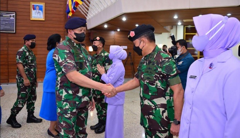 12 Perwira Tinggi TNI AL Naik Pangkat, 8 Kolonel Pecah Bintang