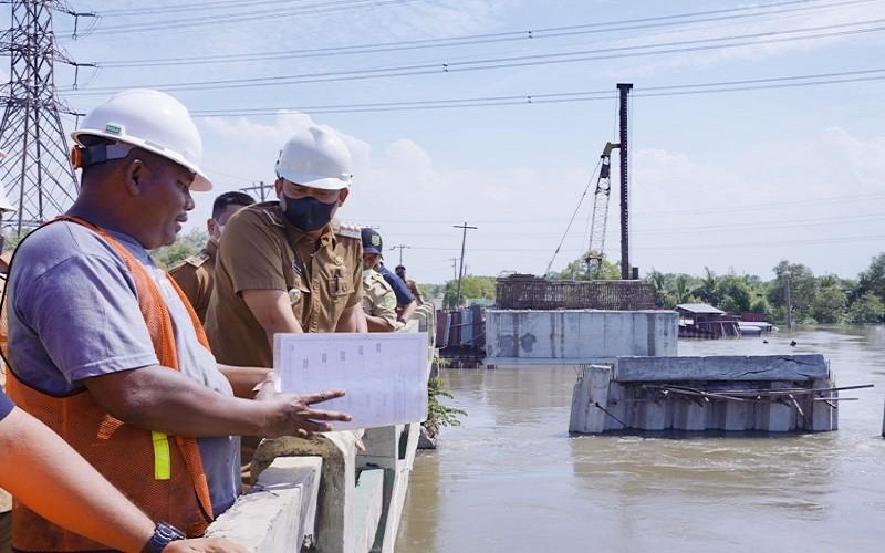 title Progres Jembatan Sicanang 30 Persen, Bobby Nasution Targetkan Selesai Akhir Tahun 2022 Progres Jembatan Sicanang 30 Persen, Bobby Nasution Targetkan Selesai Akhir Tahun 2022