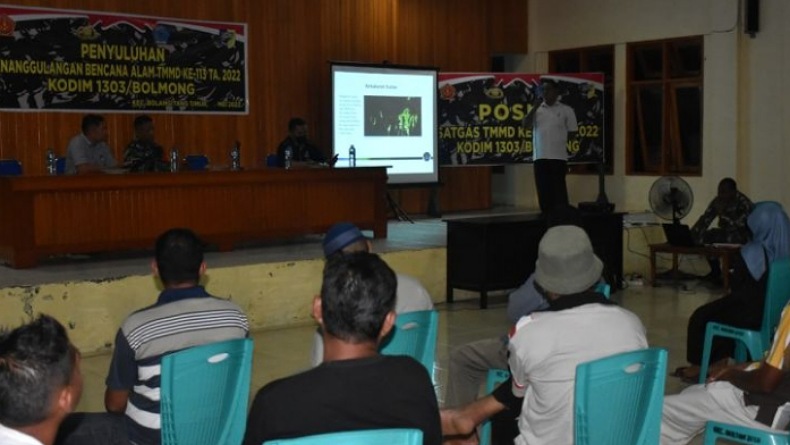 title Antisipasi Bencana, Satgas TMMD Kodim Bolaang Mongondow Gencar Beri Penyuluhan ke Warga Antisipasi Bencana, Satgas TMMD Kodim Bolaang Mongondow Gencar Beri Penyuluhan ke Warga