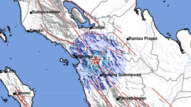 Gempa Terkini Magnitudo 4,2 Guncang Tapanuli Selatan