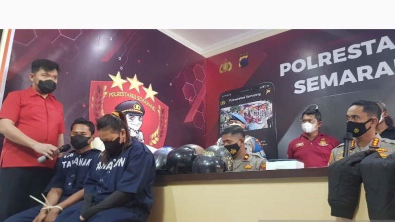 Jadi Komplotan Perampas Ponsel, Pasutri di Semarang Ditangkap Polisi