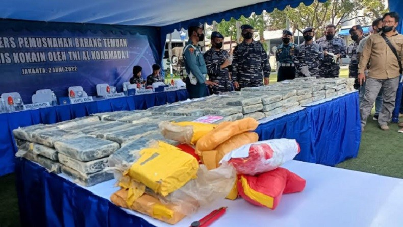 TNI AL Temukan Modus Baru Penyelundupan Narkotika, Pengapungan di Laut 