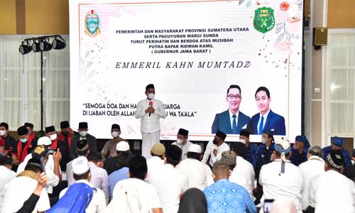 Edy Rahmayadi dan Paguyuban Wargi Sunda Sumut Gelar Doa untuk Anak Ridwan Kamil