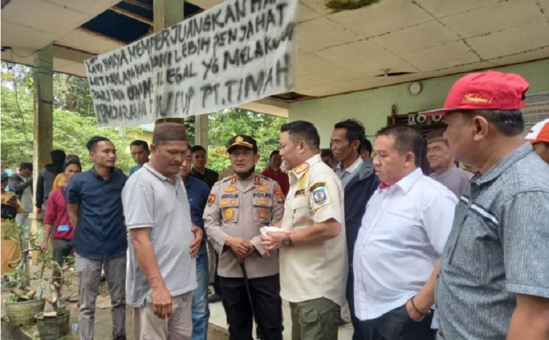 Penambangan Timah di Desa Rias Diprotes Warga, Bupati Bangka Selatan Minta Dihentikan