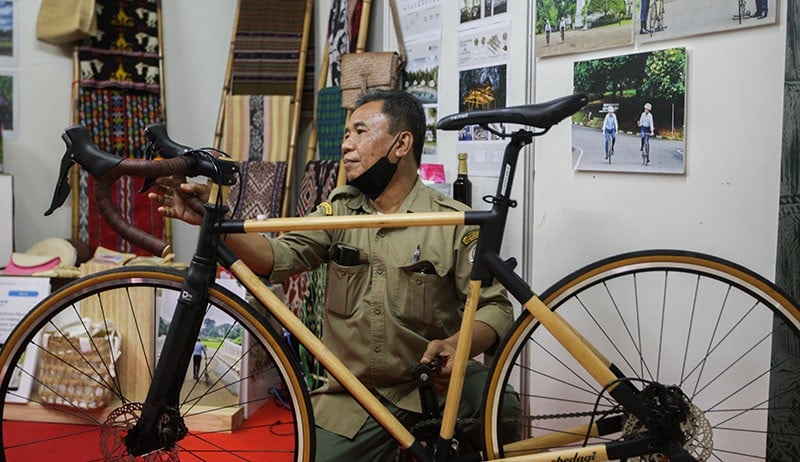 Penampakan Sepeda Bambu yang Digowes Presiden Jokowi bersama PM Australia - Bagian 3