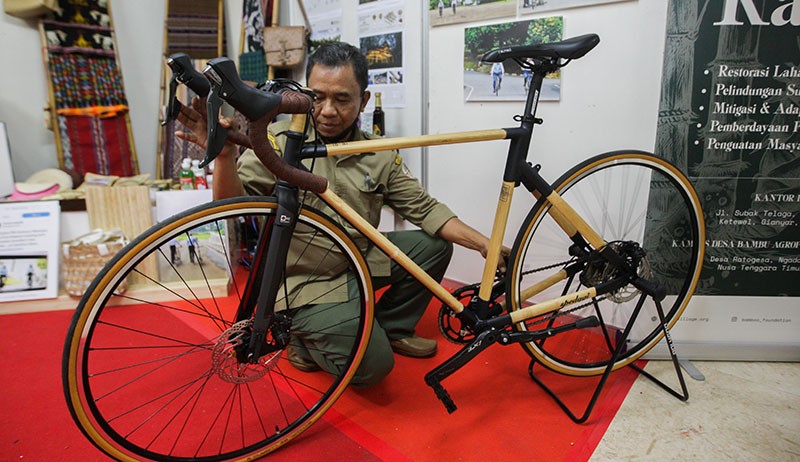 Penampakan Sepeda Bambu yang Digowes Presiden Jokowi bersama PM Australia - Bagian 1