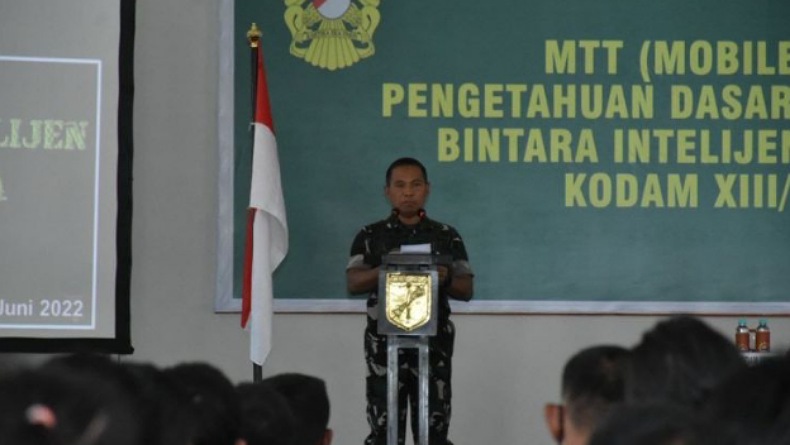 Tingkatkan Kemampuan Intelijen Prajurit, Kodam XIII/Merdeka Lakukan Ini