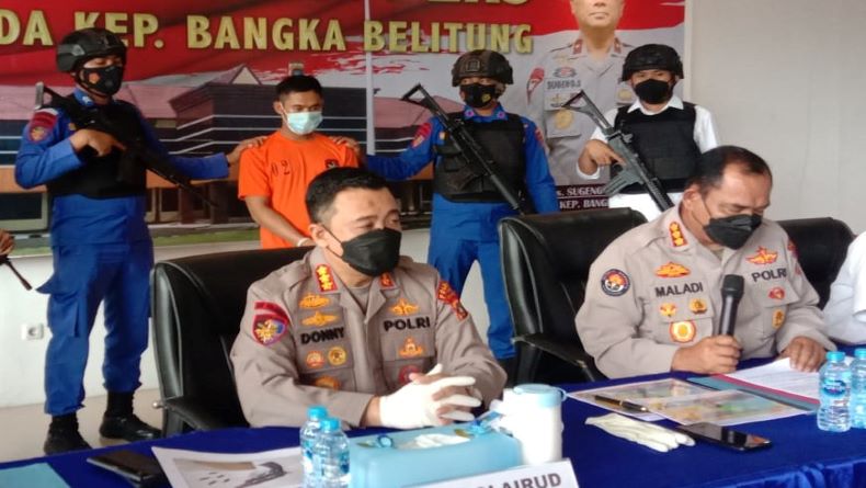 Perompak Bersenpi di Perairan Bangka Selatan Ditangkap, Terkenal Sadis saat Beraksi