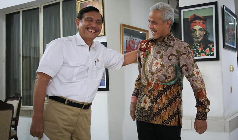 Bertemu Ganjar, Luhut : Gak Sempet Bahas Politik, Mikirin Diri Saya Aja Sudah Susah