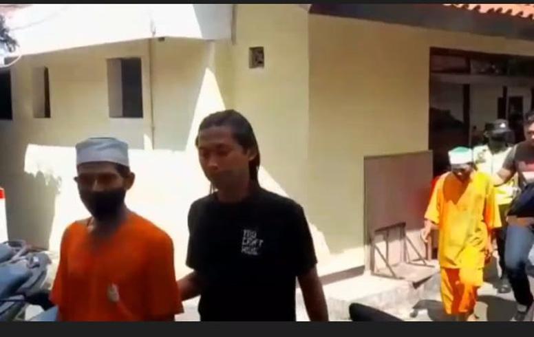  Penampakan 3 Pimpinan Khilafatul Muslimin  Ditahan di Mapolres Brebes