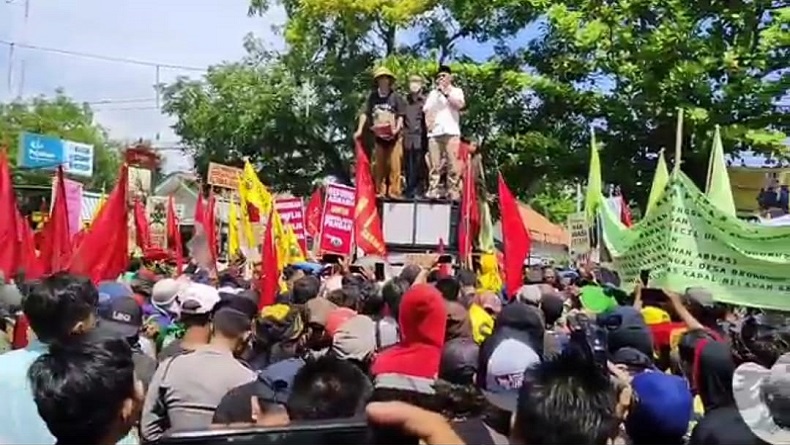 Petani Geruduk DPRD dan Pendopo Indramayu, Tuntut Pemerintah Laksanakan Reforma Agraria