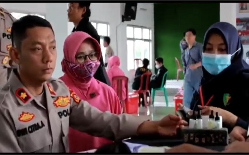 Donor Darah, Cara Personel Polres OKI Rayakan HUT Bhayangkara