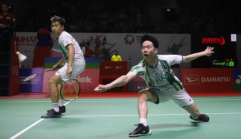 Marcus - Kevin Lolos ke Perempat Final Indonesia Masters 2022 - Bagian 1