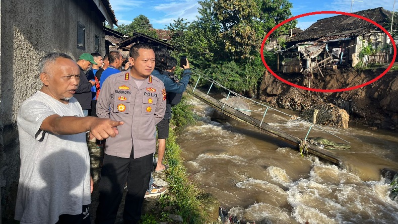 Pascabanjir Bandang Terjang Ciwidey, 5 Rumah Warga Terancam Roboh