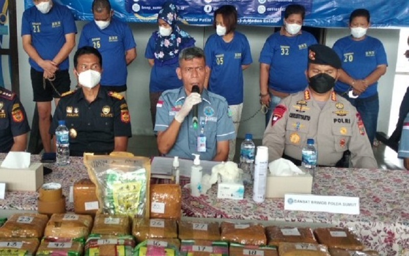 4 Perempuan Ditangkap dengan 32 Kg Sabu, Sebelumnya Pernah Kirim ke Palembang 