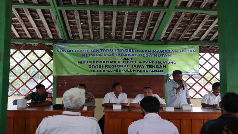 Cegah Konflik Sosial, Perhutani di Blora Sosialisasi Penggunaan Kawasan Hutan