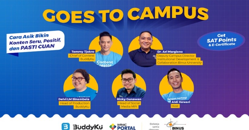 Buddyku Goes to Campus BINUS: Tunggu Apa Lagi, Raih Kesempatan di Dunia Digital dengan Menjadi Content Creator