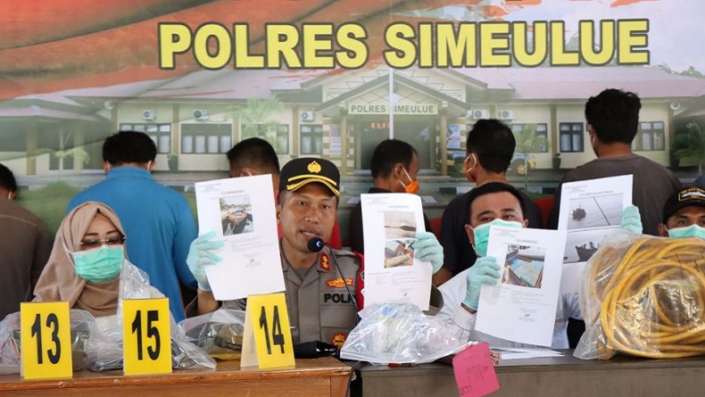 Kasus Pengeboman Ikan di Laut Simeulue, 8 Orang Ditetapkan Tersangka