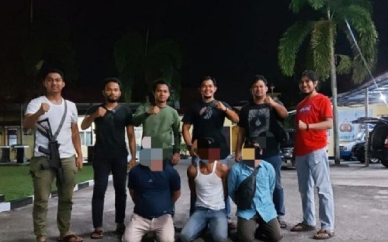 Pencuri Pipa Pertamina di Kampar Ditangkap, Kerap Beraksi Tengah Malam