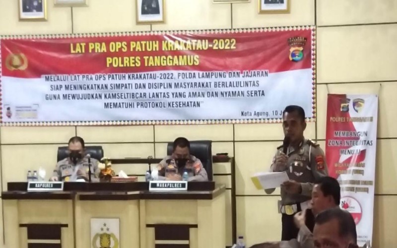 Polres Tanggamus Gelar Operasi Patuh Krakatau, Ini Sasarannya