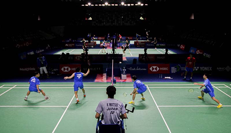 Jelang Indonesia Open 2022, Para Atlet Bulu Tangkis Dunia Jajal Lapangan Istora - Bagian 3