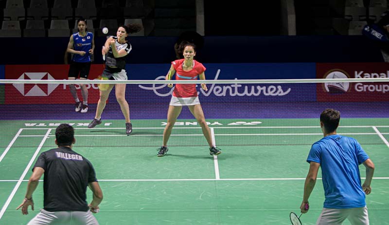 Jelang Indonesia Open 2022, Para Atlet Bulu Tangkis Dunia Jajal Lapangan Istora - Bagian 4