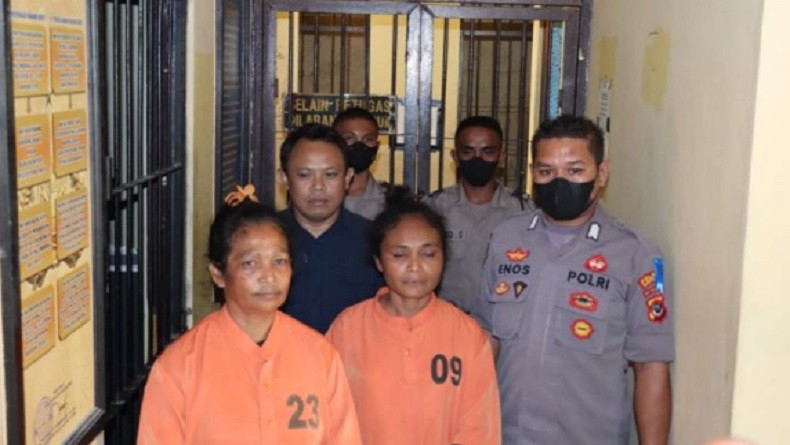 Keroyok Guru SD, Dua Ibu Rumah Tangga di Kupang Ditahan Polisi